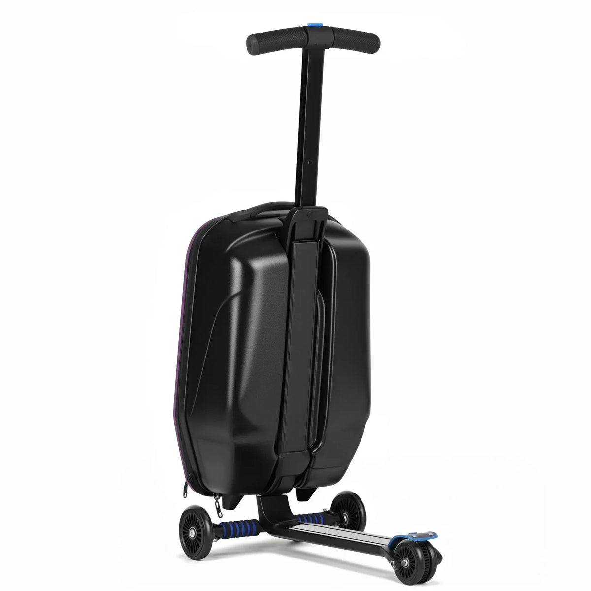 Nouveauté 2026 – Valise-trottinette Advwin pour enfants et adultes, valise rigide à roulettes pour enfants de 4 à 15 ans, multifonctionnelle, légère et pliable, avec roulettes, rose