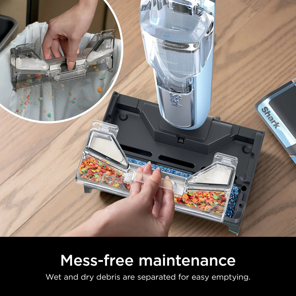 Nouveauté 2026 – Shark HydroDuo avec technologie Dirt-Reveal, système de nettoyage sans fil pour sols durs, ramassage des débris humides et secs, lavage et récurage en une seule opération, parquets, carrelages, sols stratifiés, WW200
