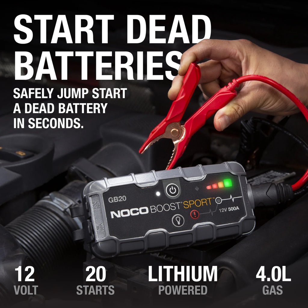 Nouveauté 2026 – NOCO Boost GB20 : Démarreur de batterie portable au lithium ultra-sécurisé 500 A 12 V