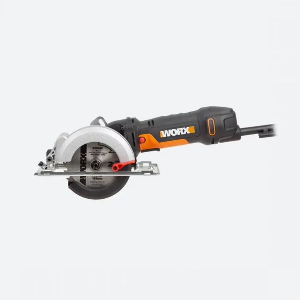 Nouveauté 2026 – Scie circulaire compacte à une main WORX WX439L 4,5 pouces et 4,5 A , noire et orange