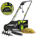 Nouveauté 2026 – Scarificateur et déchaumeur électrique 2 en 1 Steelite , 33 cm (13 pouces), 12 A, avec sac de ramassage amovible de 30 litres (8 gallons), pour pelouse, jardin et cour