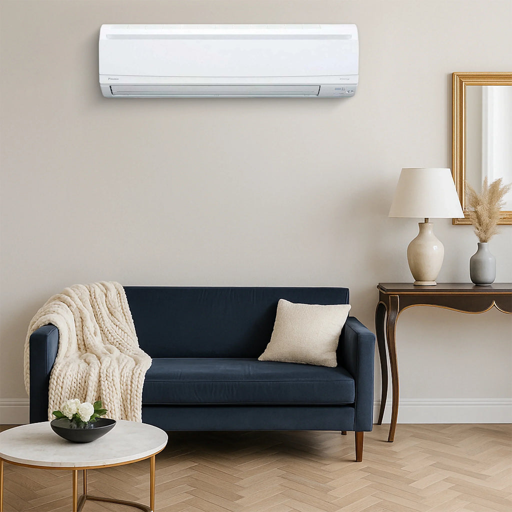 Nouveauté 2026 – Climatiseur mural Daikin série LV, mini-split sans conduit, 15 000 BTU, 20 SEER2, avec kit d'installation de 4,57 m (15 pi), support mural, flexible électrique de 12,7 mm (1/2 po) et fusible de 30 A (-230 V