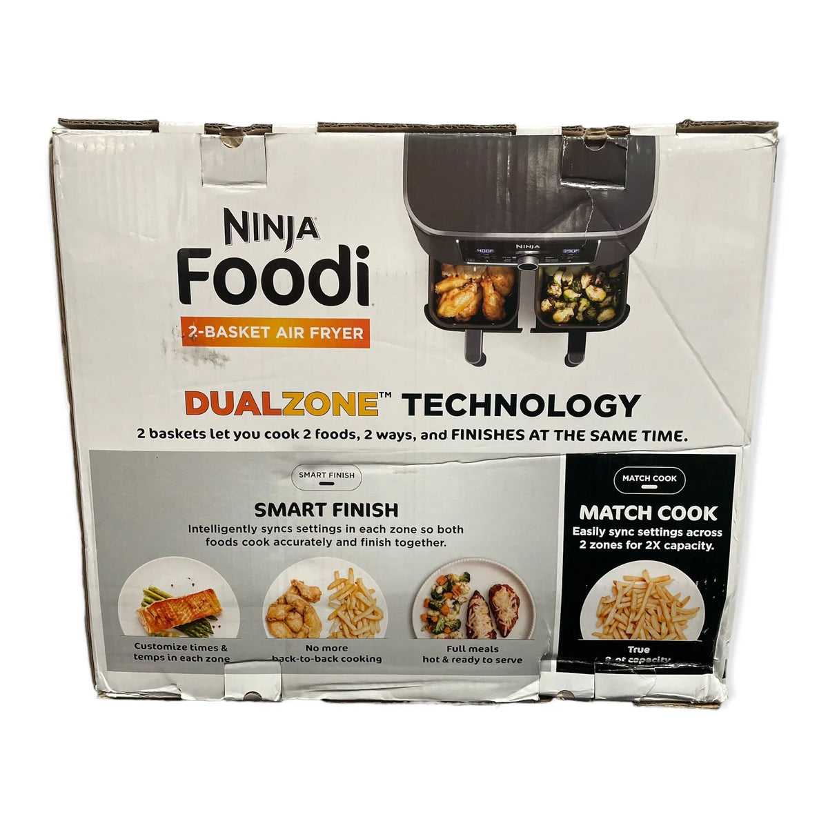 Nouveauté 2026 – Friteuse à air Ninja Foodi 8 pintes à 2 paniers , noire - Technologie DualZone, finition élégante