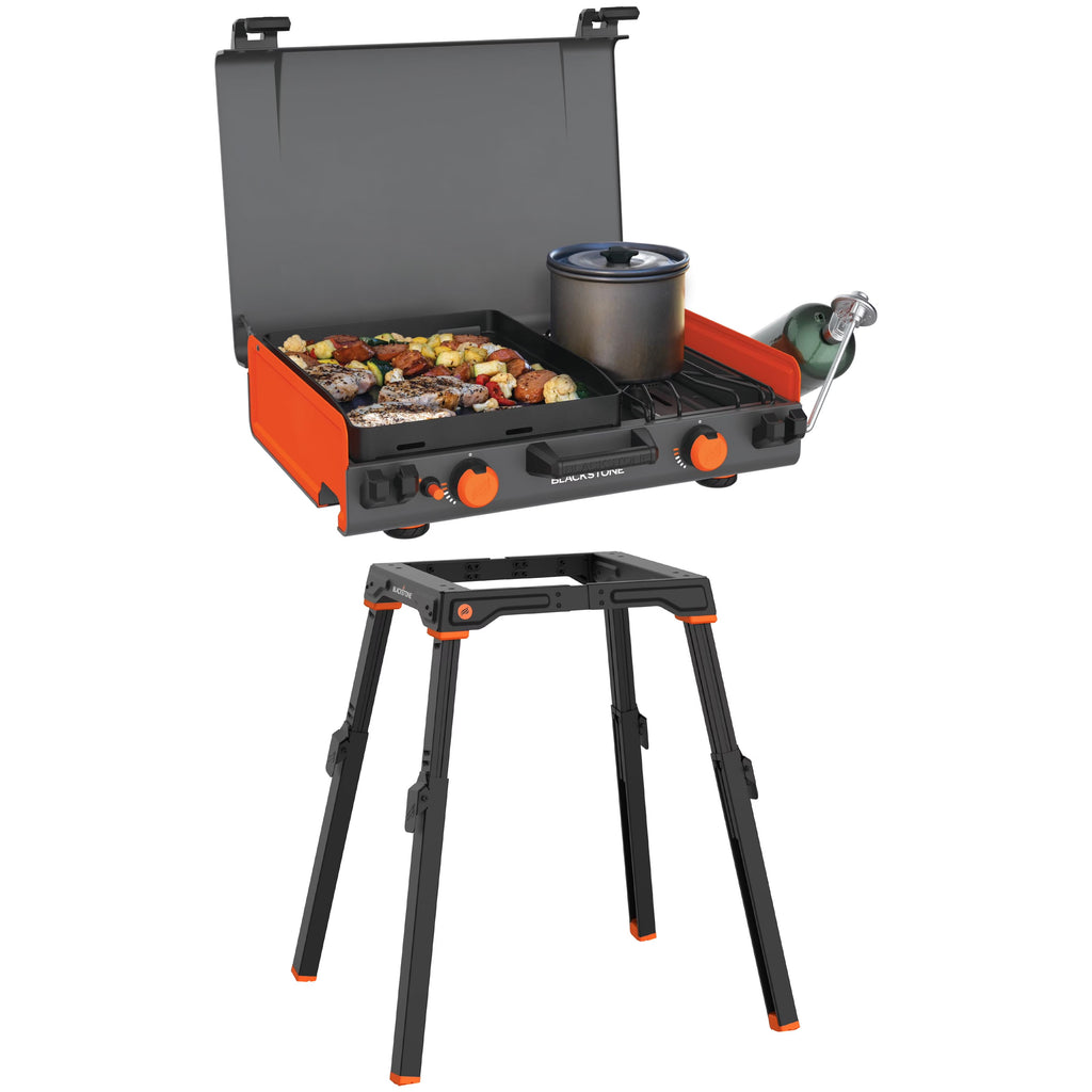 Nouveauté 2026 – Plaque de cuisson au propane Blackstone Adventure Ready 12" x 14" avec brûleur latéral