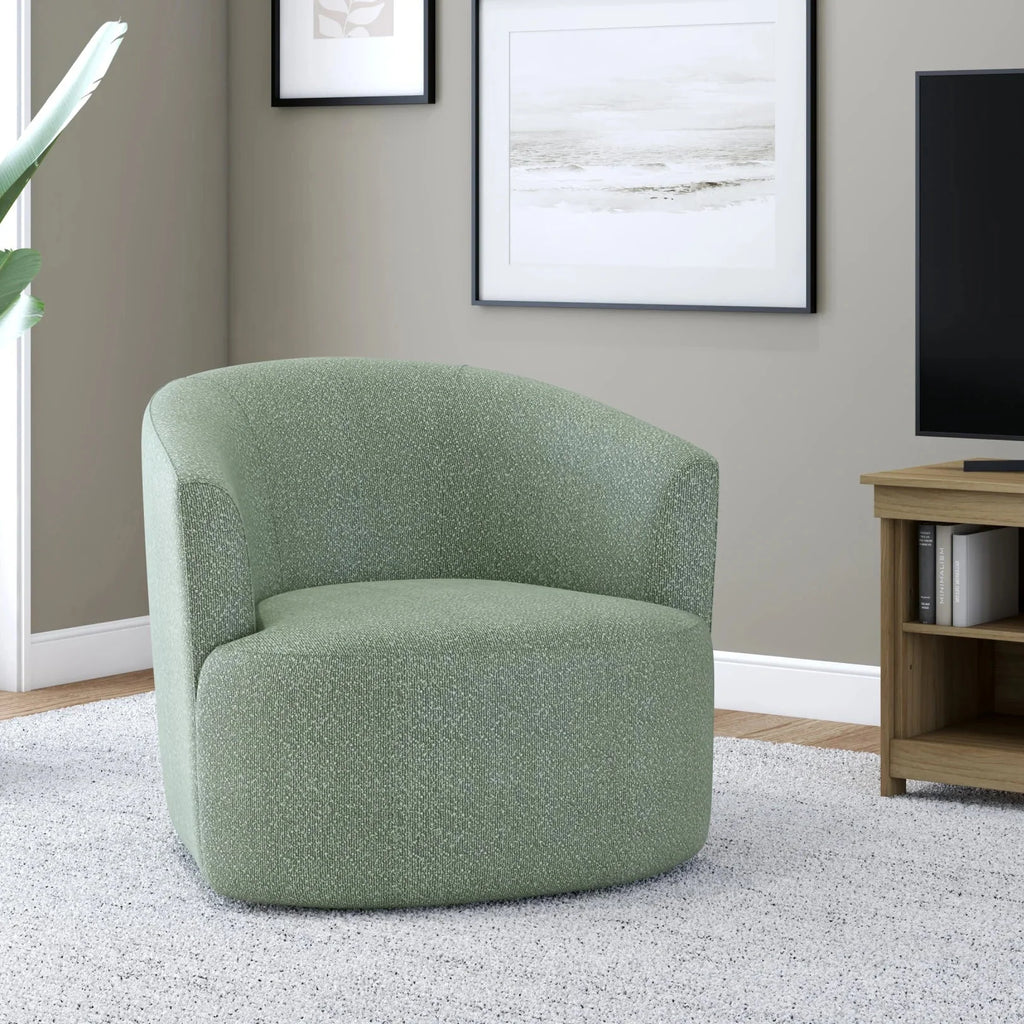 Nouveauté 2026 – Fauteuil pivotant Mainstays Boucle , taupe