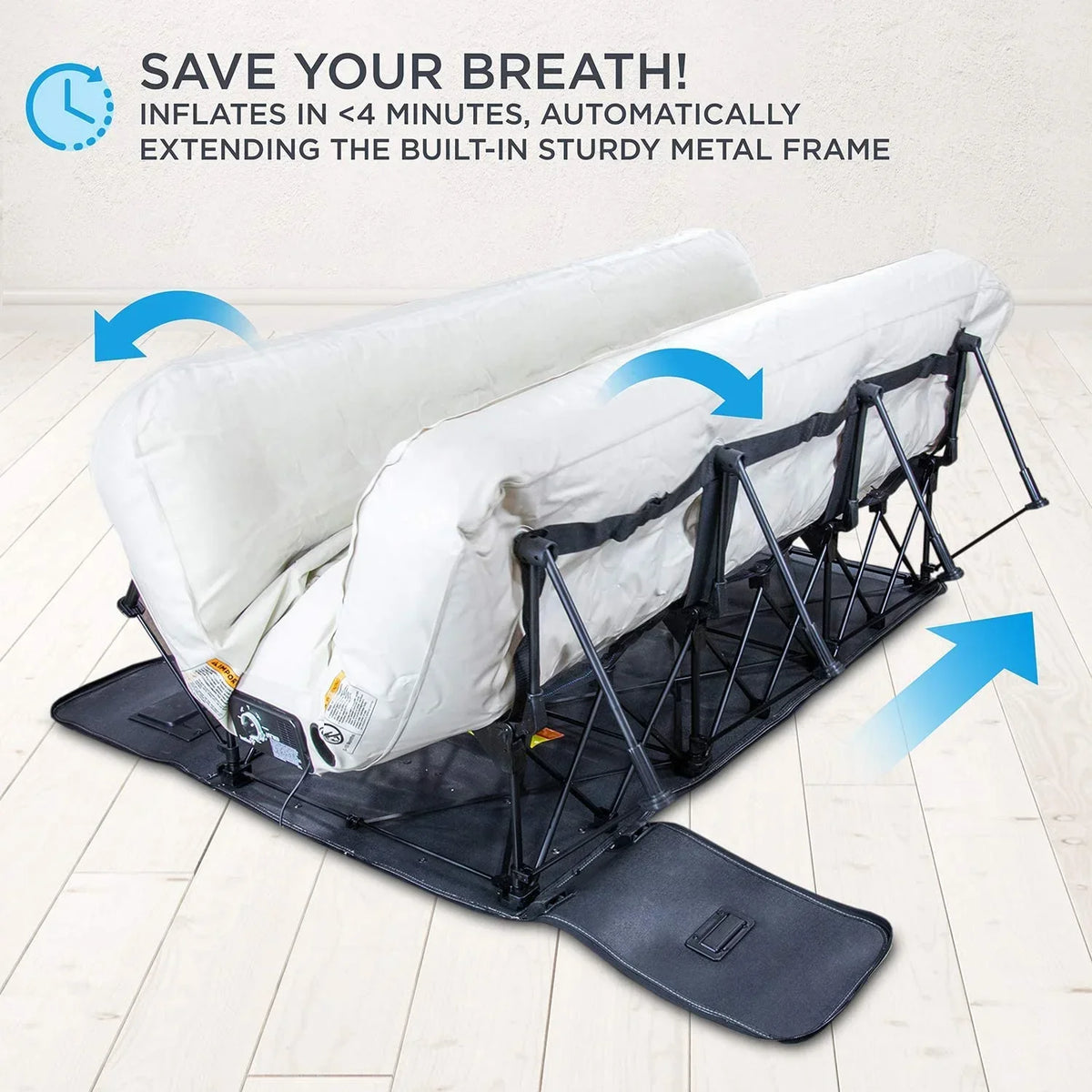 Nouveauté 2026 – Lit gonflable portable Ivation EZ-Bed 10 po avec pompe intégrée
