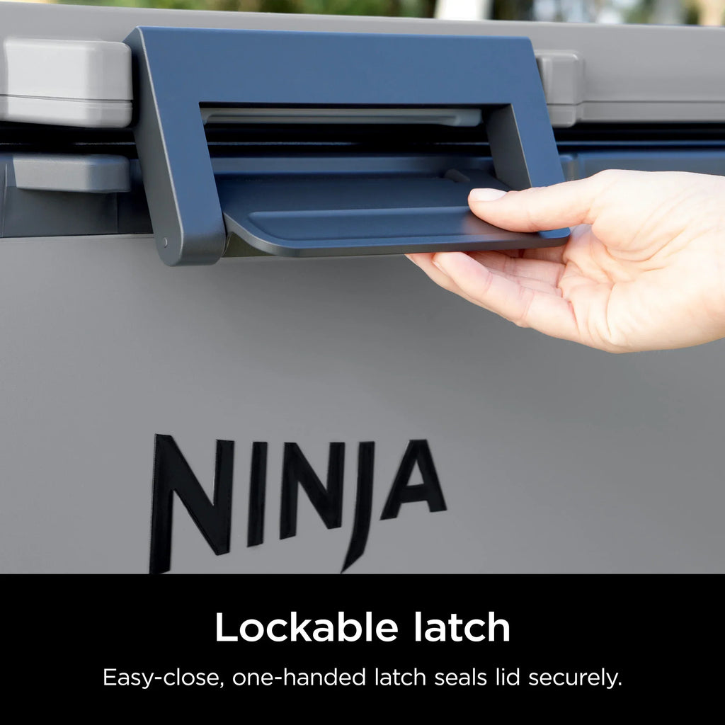 Nouveauté 2026 – Glacière rigide Ninja FrostVault 50 pintes avec zone sèche, grise, FB151GY