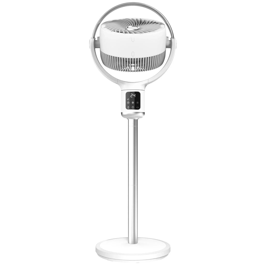 Nouveauté 2026 – Ventilateur sur pied Lasko Whirlwind 7" à 24 vitesses, mouvement orbital, débit d'air de 25 pi/s, télécommande, APDC301