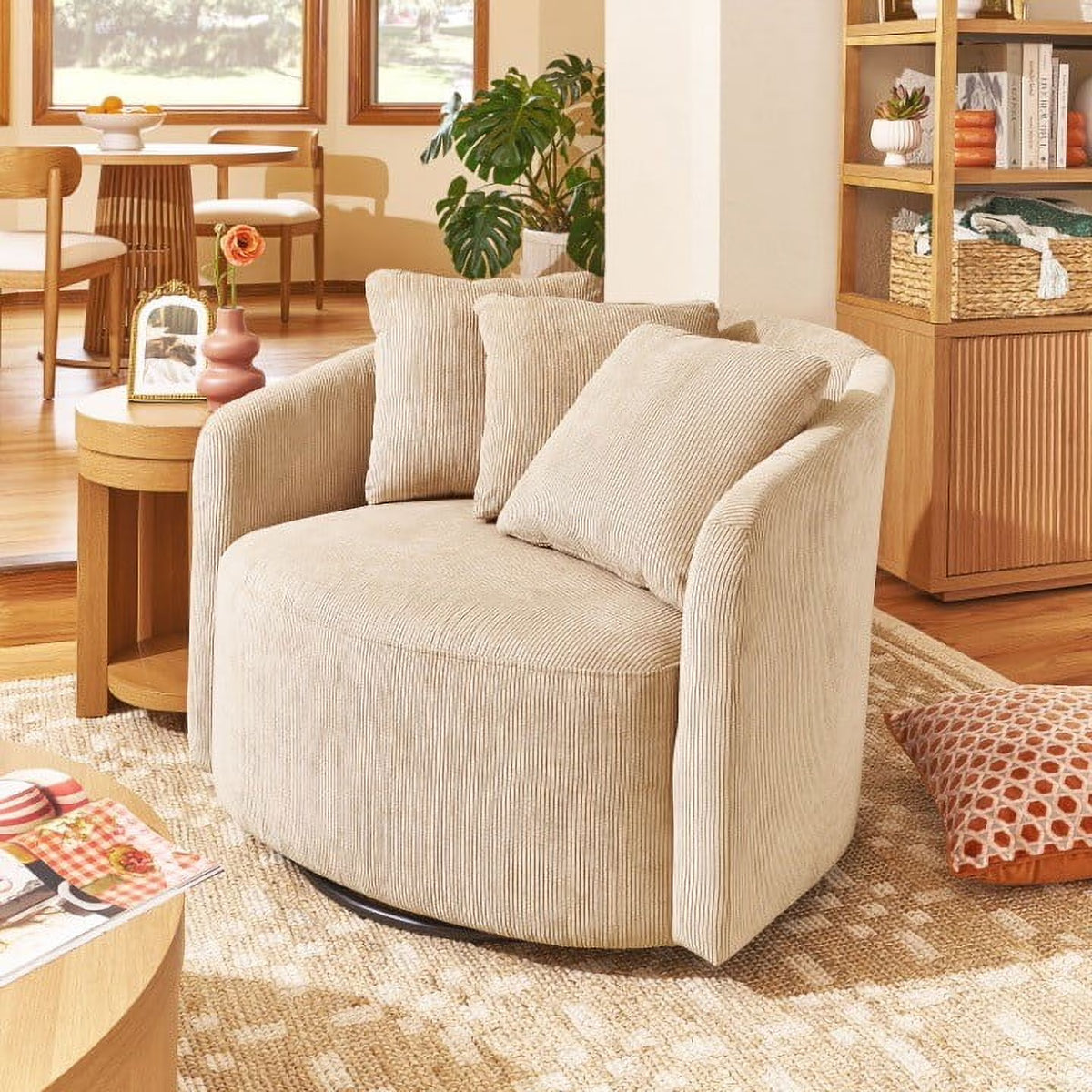 Nouveauté 2026 – Fauteuil d'appoint Beautiful Drew de Drew Barrymore (édition ), coloris crème bouclé