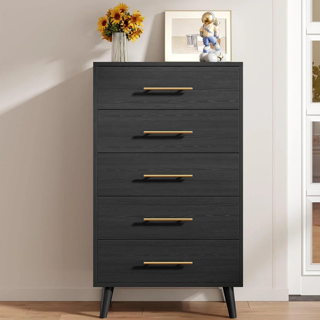 Nouveauté 2026 – Ensemble de meubles de chambre à coucher Lofka King - Comprend un cadre de lit King, deux tables de chevet et deux commodes pour une décoration intérieure moderne