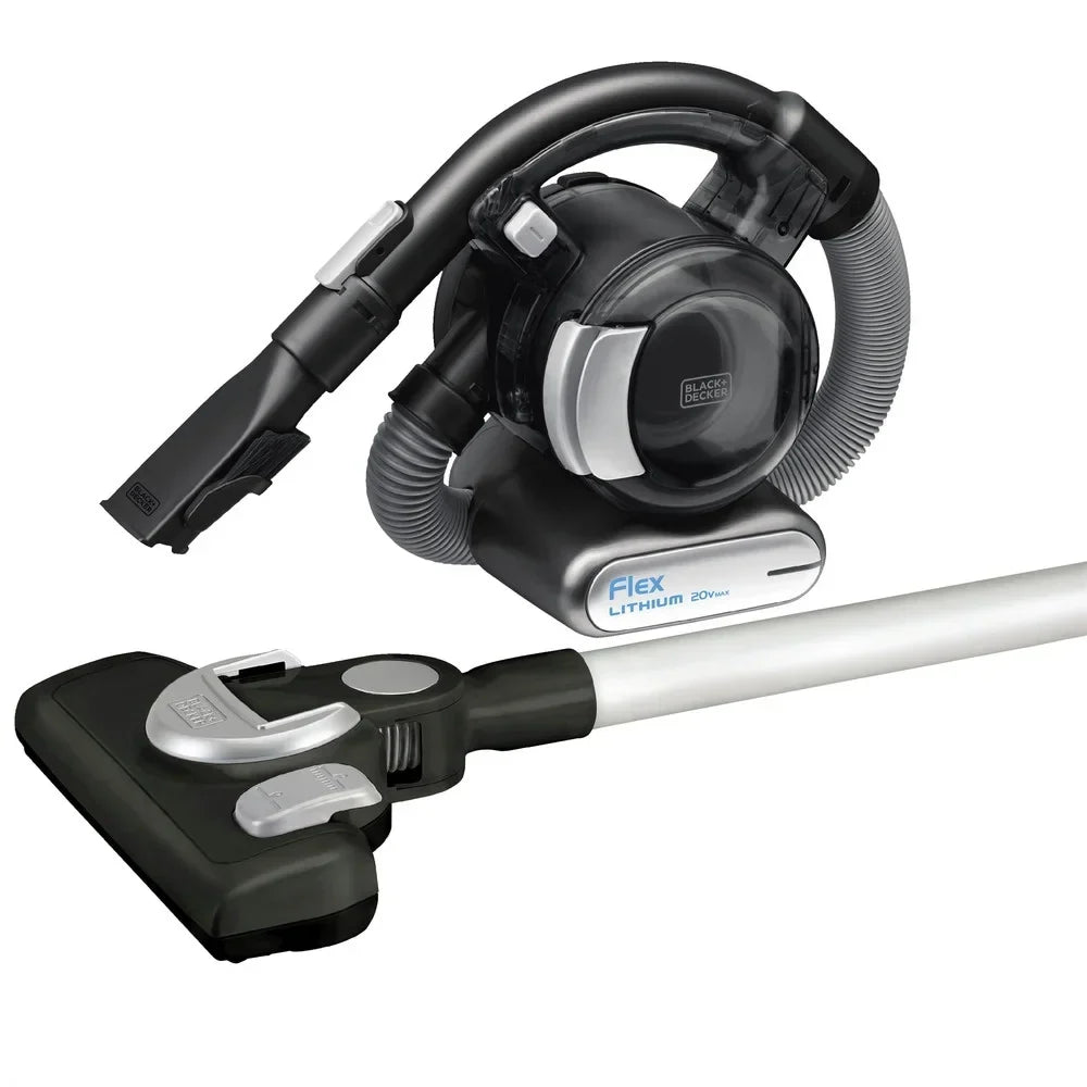 Nouveauté 2026 – Aspirateur balai sans fil BLACK+DECKER DUSTBUSTER 20V MAX* Flex avec tête de sol et brosse pour poils d'animaux (BDH2020FLFH