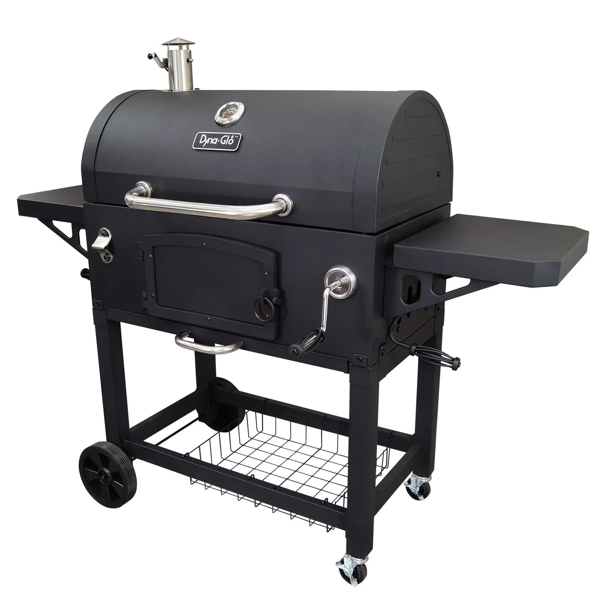 Nouveauté 2026 – Barbecue au charbon de bois robuste X-Large - 81 cm de largeur - Surface de cuisson de 5 400 cm² - Noir