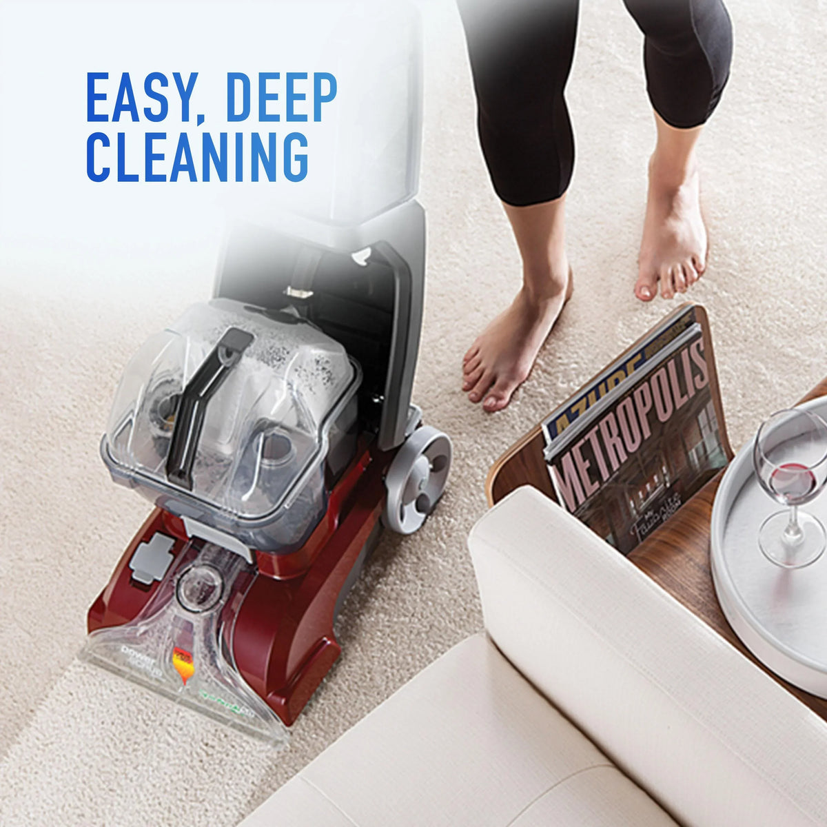 Nouveauté 2026 – Nettoyeur de tapis vertical Hoover PowerScrub Deluxe , FH50150V