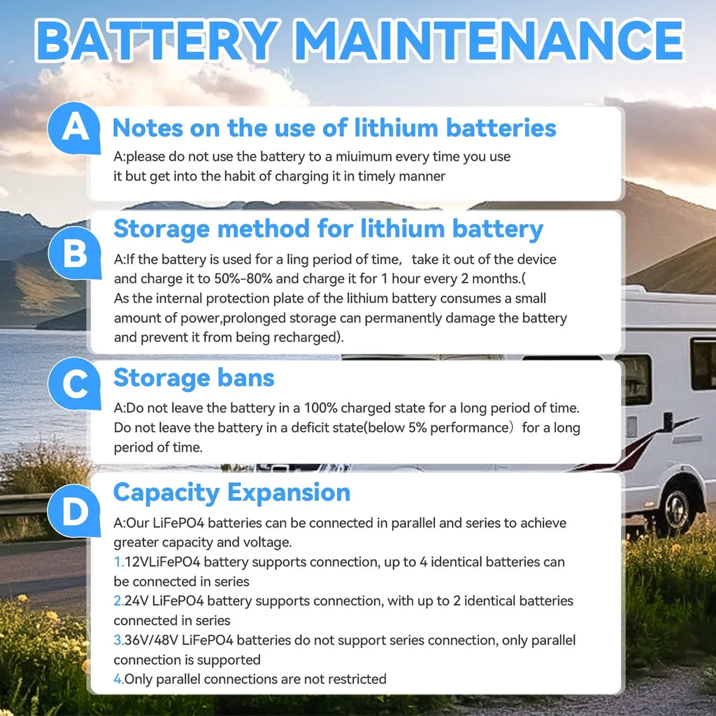 Nouveauté 2026 – Batterie au lithium LiFePO4 12 V 400 Ah , 5120 Wh, puissance maximale de 3200 W, durée de vie de plus de 15 000 cycles de charge/décharge, groupe 8D, pour camping-cars, moteurs de pêche solaires et de traîne, applications marines, av