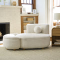 Nouveauté 2026 – Chaise longue et pouf de rangement Juliet en boucle moderne, couleur perle, collection Better Homes & Gardens
