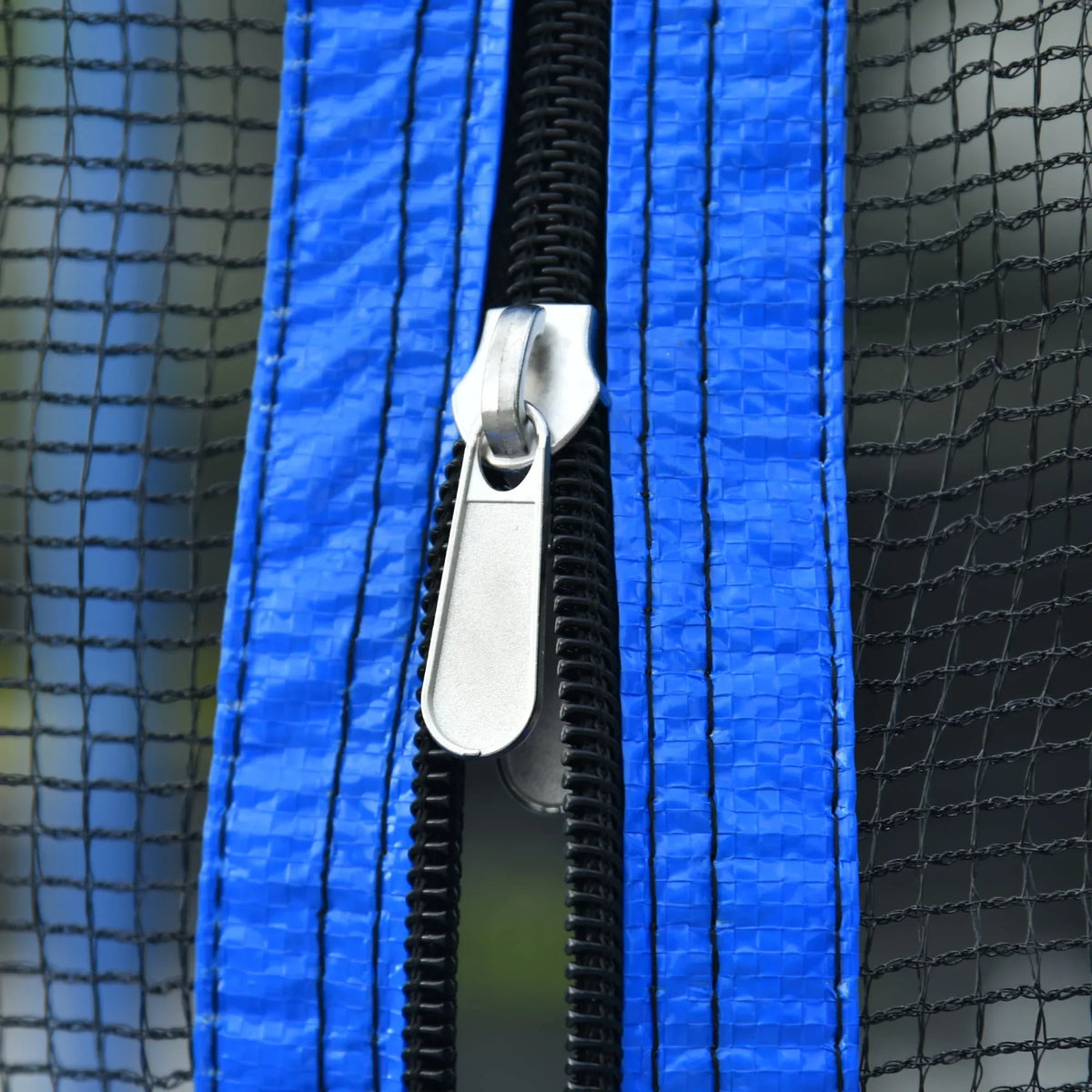 Nouveauté 2026 – Trampoline d'extérieur 4,27 m (14 pi) neuf de avec filet de sécurité, structure tubulaire en acier, échelle et filet de protection - Modèle robuste, bleu