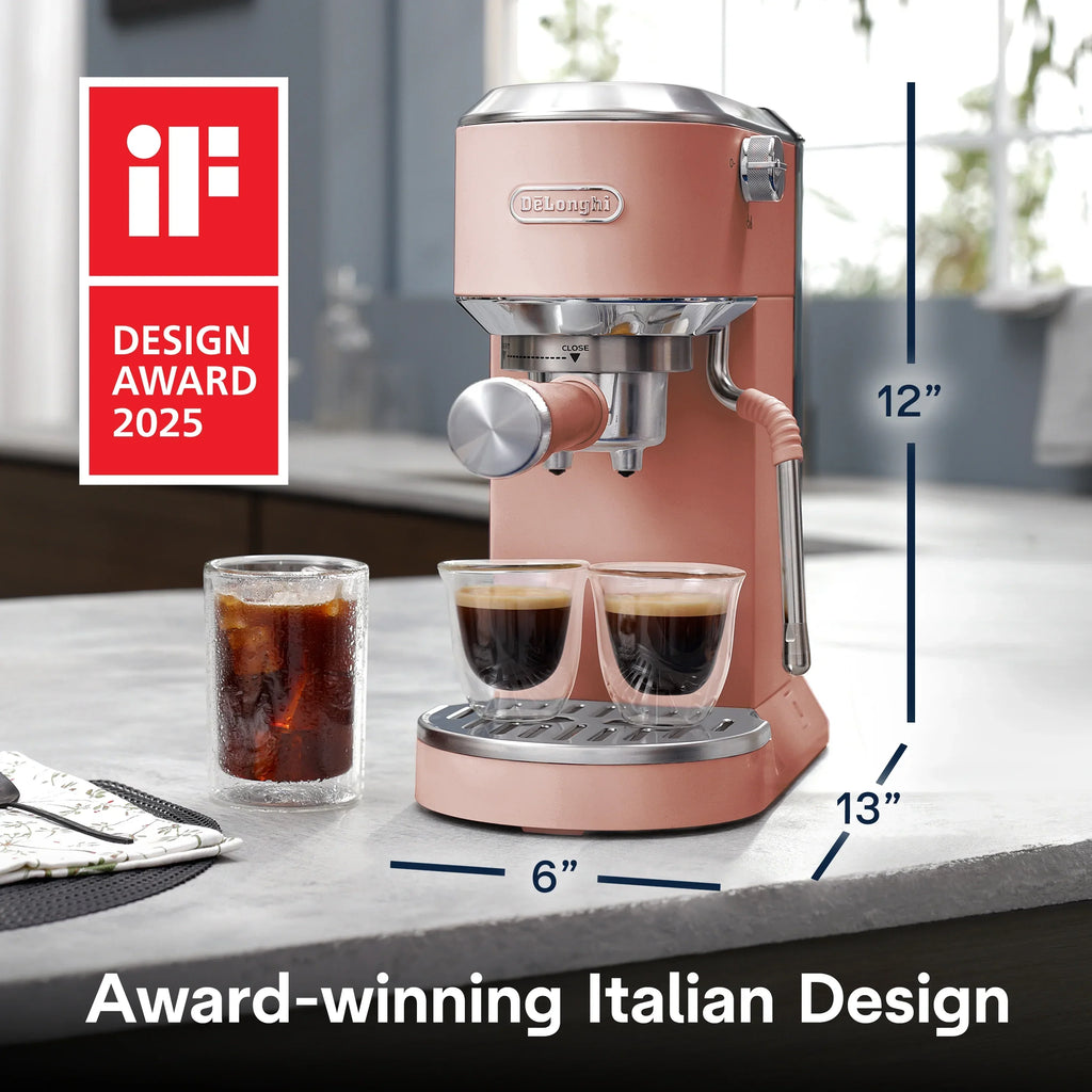 Nouveauté 2026 – Machine à expresso De’Longhi Dedica Duo , format compact avec mousseur intégré pour latte art, expresso, café infusé à froid, lattes et plus encore, acier inoxydable