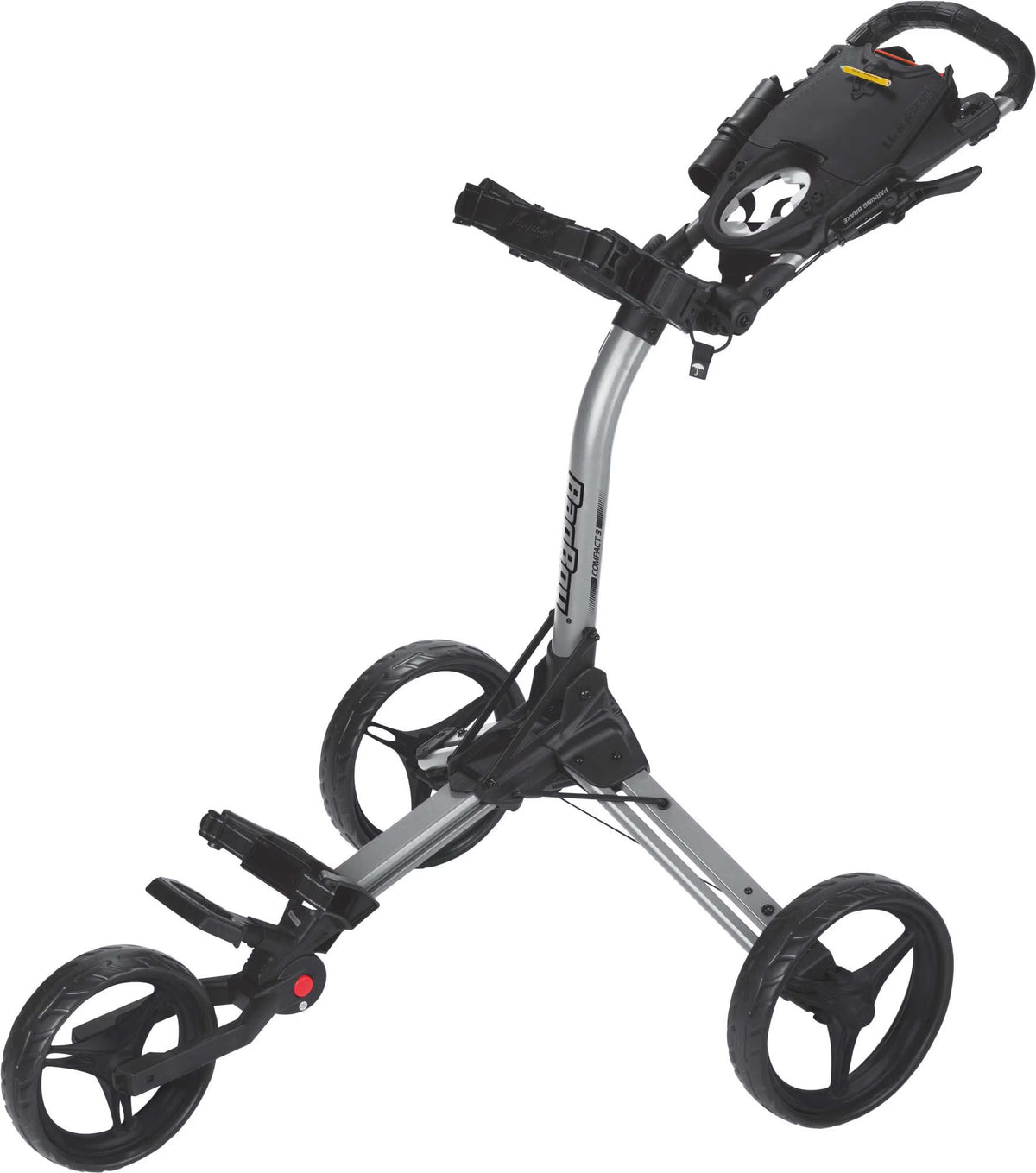 Nouveauté 2026 – Chariot de golf Bag Boy Compact 3 argent/noir