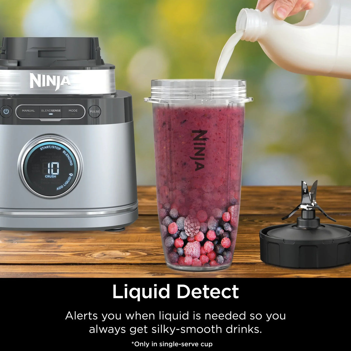 Nouveauté 2026 – Système de cuisine Ninja Detect TB400 : mixeur et robot culinaire avec technologie Blend Sense, argent