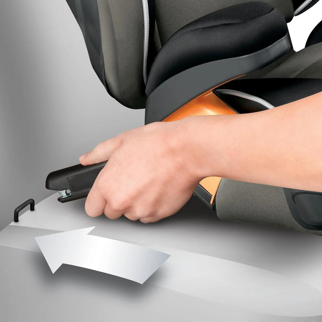Nouveauté 2026 – Siège auto rehausseur 2-en-1 Chicco KidFit Zip Plus avec ceinture de sécurité - Taurus (noir/gris). Neuf