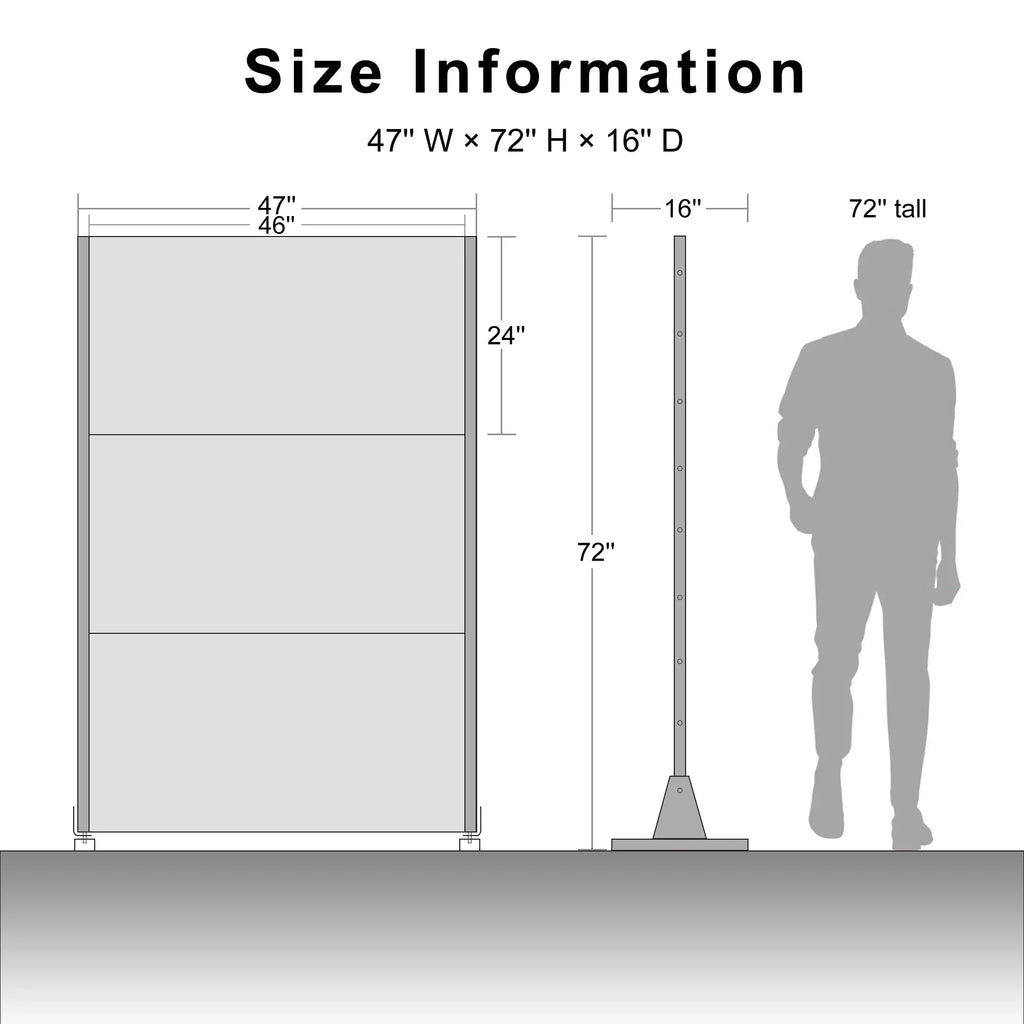Nouveauté 2026 – Panneau de séparation extérieur en métal noir MAYEERTY 72*47" pour patio, style classique à persiennes