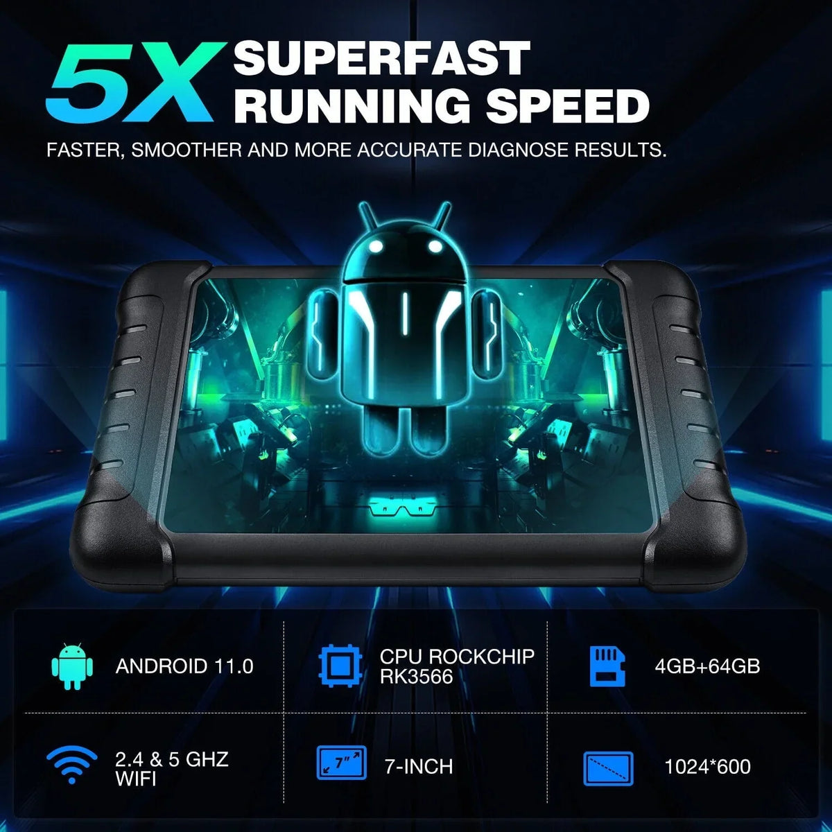 Nouveauté 2026 – Scanner Autel MaxiCOM MK808S : outil de diagnostic automobile bidirectionnel pour tous les systèmes et plus de 28 services (tests actifs
