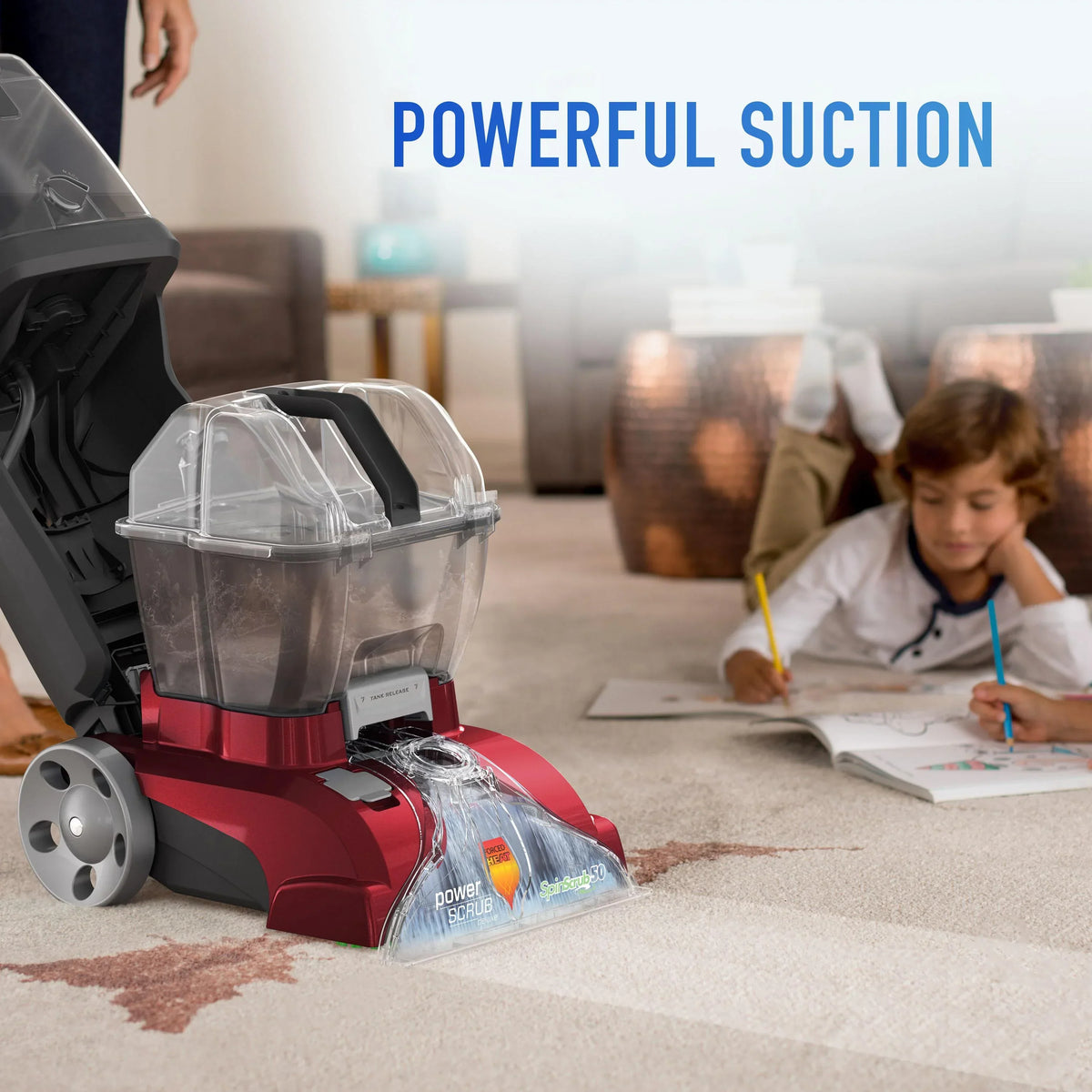 Nouveauté 2026 – Nettoyeur de tapis vertical Hoover PowerScrub Deluxe , FH50150V