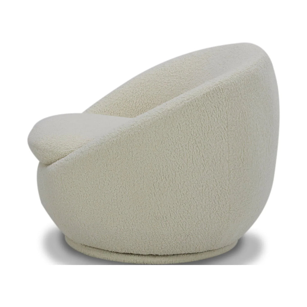 Nouveauté 2026 – Fauteuil pivotant Mira de Better Homes & Gardens , en peau de mouton retournée crème