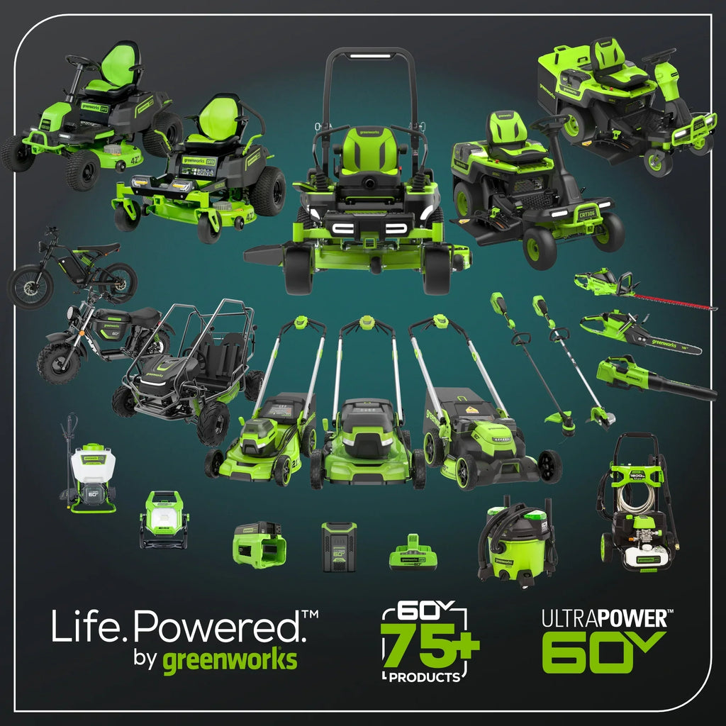 Nouveauté 2026 – Tondeuse à gazon autotractée Greenworks 60V 21" avec (1) batterie 8,0 Ah et chargeur rapide 2546402