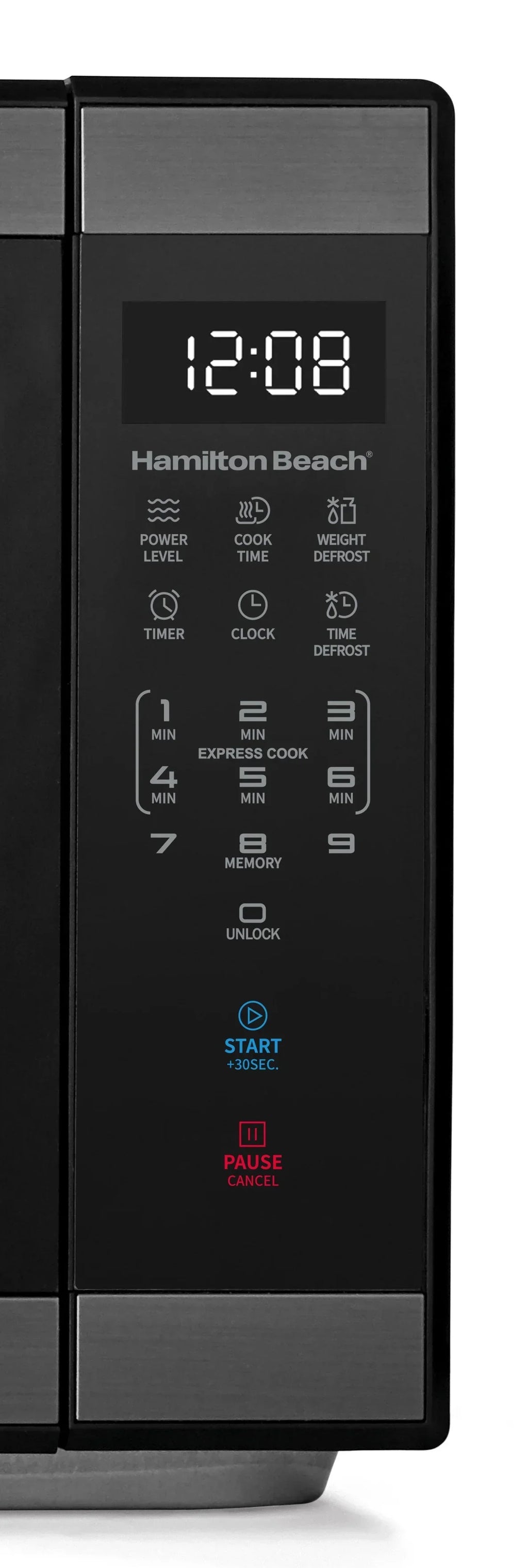 Nouveauté 2026 – Four à micro-ondes de comptoir Hamilton Beach , 1,1 pi³, noir et acier inoxydable