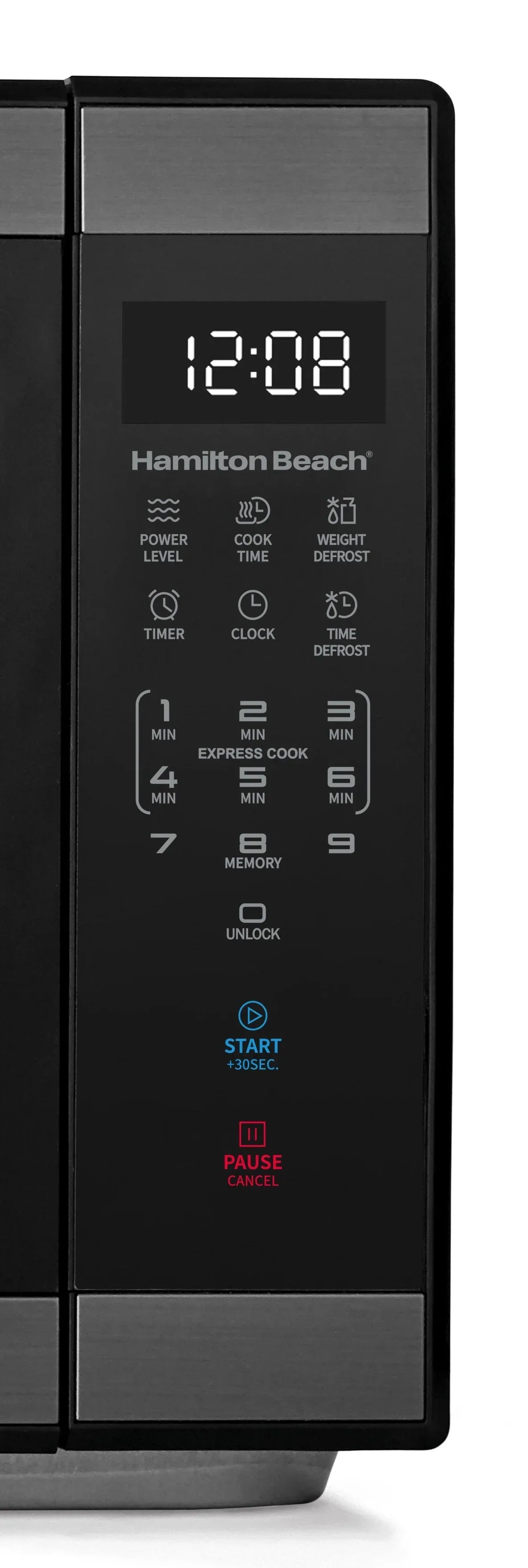 Nouveauté 2026 – Four à micro-ondes de comptoir Hamilton Beach , 1,1 pi³, noir et acier inoxydable