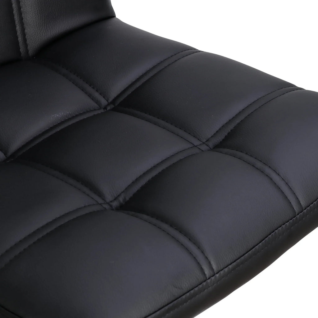 Nouveauté 2026 – Ensemble de 4 tabourets de bar ZENY , coussin moelleux, structure en métal, pivotants, 61-81 cm, noir