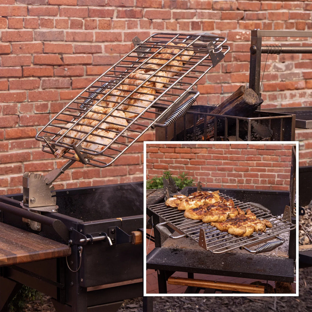 Nouveauté 2026 – Barbecue argentin Santa Maria XL à bois et charbon de bois Backyard Discovery , avec pince Asado