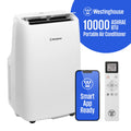 Nouveauté 2026 – Climatiseur et déshumidificateur portable Westinghouse de 10 000 BTU avec application intelligente, pour des pièces jusqu'à 450 pi²