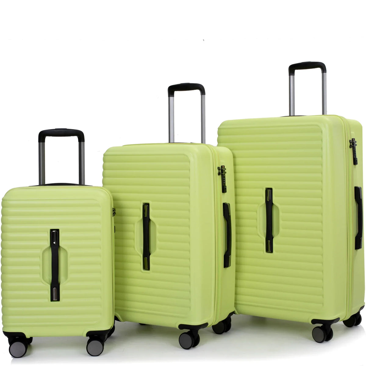 Nouveauté 2026 – Ensemble de 3 valises PAPROOS (51/61/71 cm), valise rigide légère avec port USB et crochets latéraux, bagage de voyage avec serrure TSA, valise à roulettes rigide pour l'école et les voyages, rose