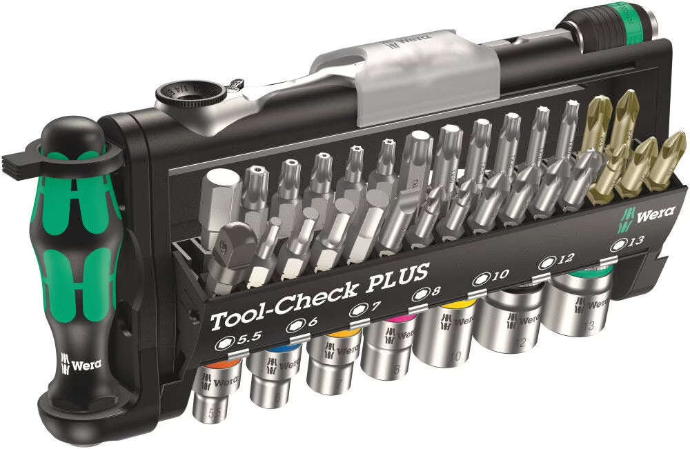 Nouveauté 2026 – Coffret d'outils Wera Tools Tool-Check Plus avec tournevis porte-embouts, 39 pièces