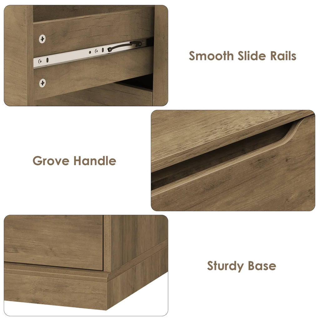 Nouveauté 2026 – Commode blanche Homfa 7 tiroirs, 130 cm de hauteur, meuble de rangement en bois avec base stable améliorée, commode verticale pour chambre ou salon
