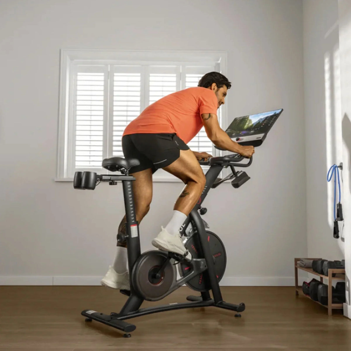 Nouveauté 2026 – Vélo d'exercice magnétique YESOUL G1 Plus avec écran HD rotatif de 21,5 pouces, 100 niveaux de résistance, transmission silencieuse, selle ventilée, pour le cyclisme en intérieur à domicile