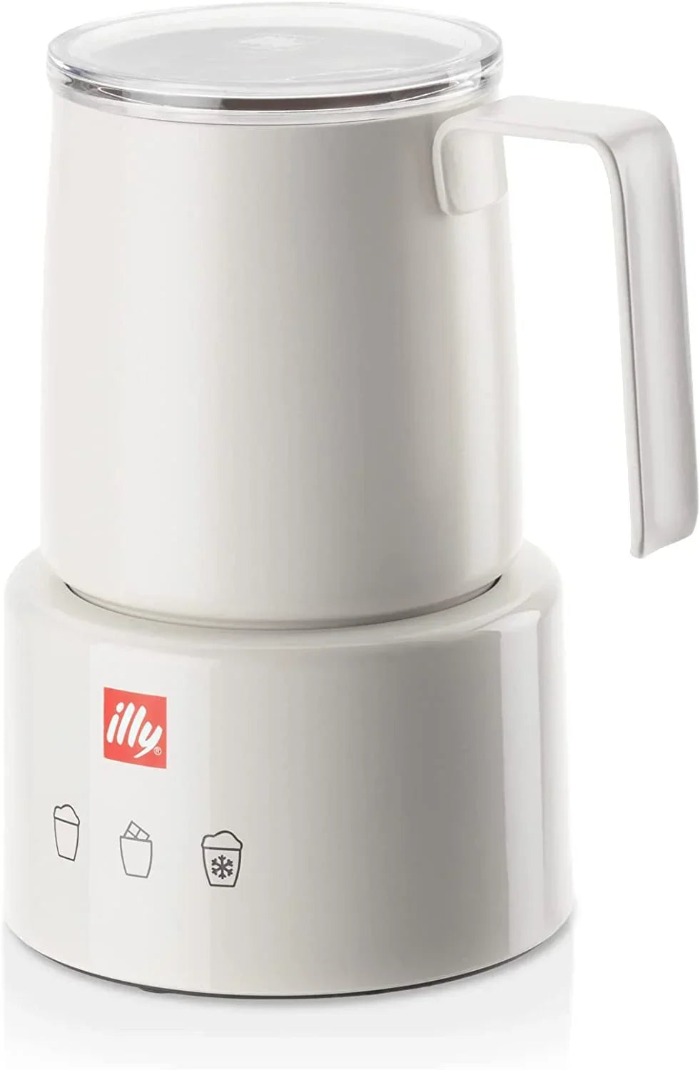 Nouveauté 2026 – Mousseur à lait électrique illy - Noir et acier inoxydable