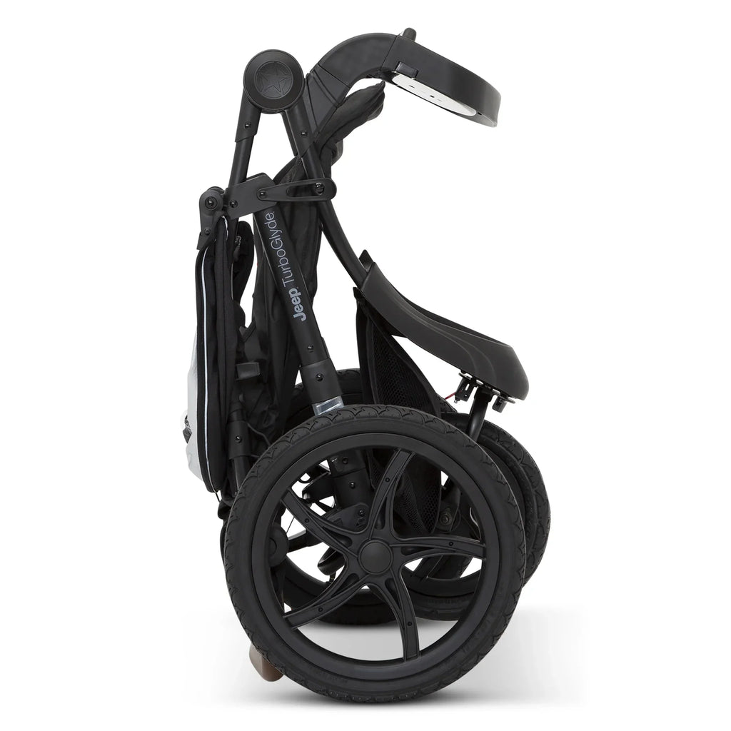 Nouveauté 2026 – Poussette de jogging Jeep TurboGlyde de Delta Children, noire