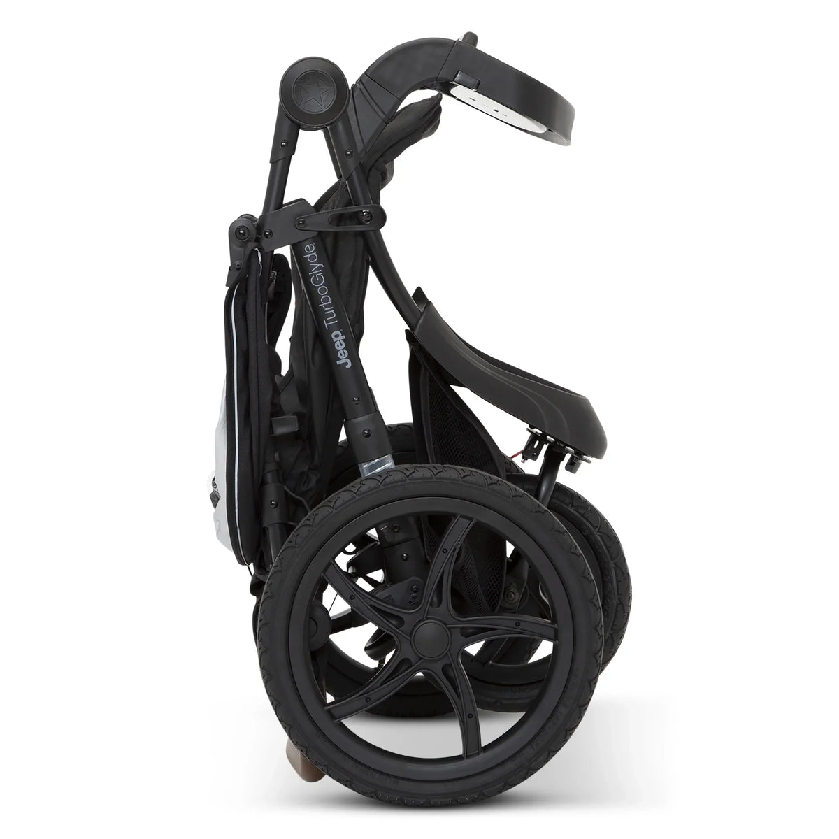 Nouveauté 2026 – Poussette de jogging Jeep TurboGlyde de Delta Children, noire