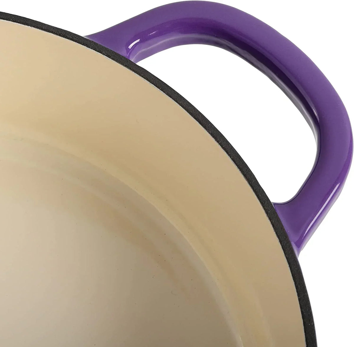Nouveauté 2026 – Crock-Pot Artisan 2 pièces Cocotte en fonte émaillée de 5 pintes avec couvercle couleur lavande
