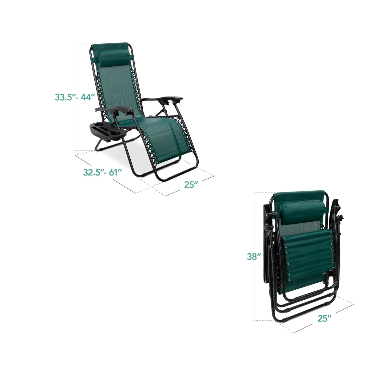 Nouveauté 2026 – Ensemble de 2 fauteuils inclinables zéro gravité Best Choice Products pour terrasse et piscine avec porte-gobelet - Gris