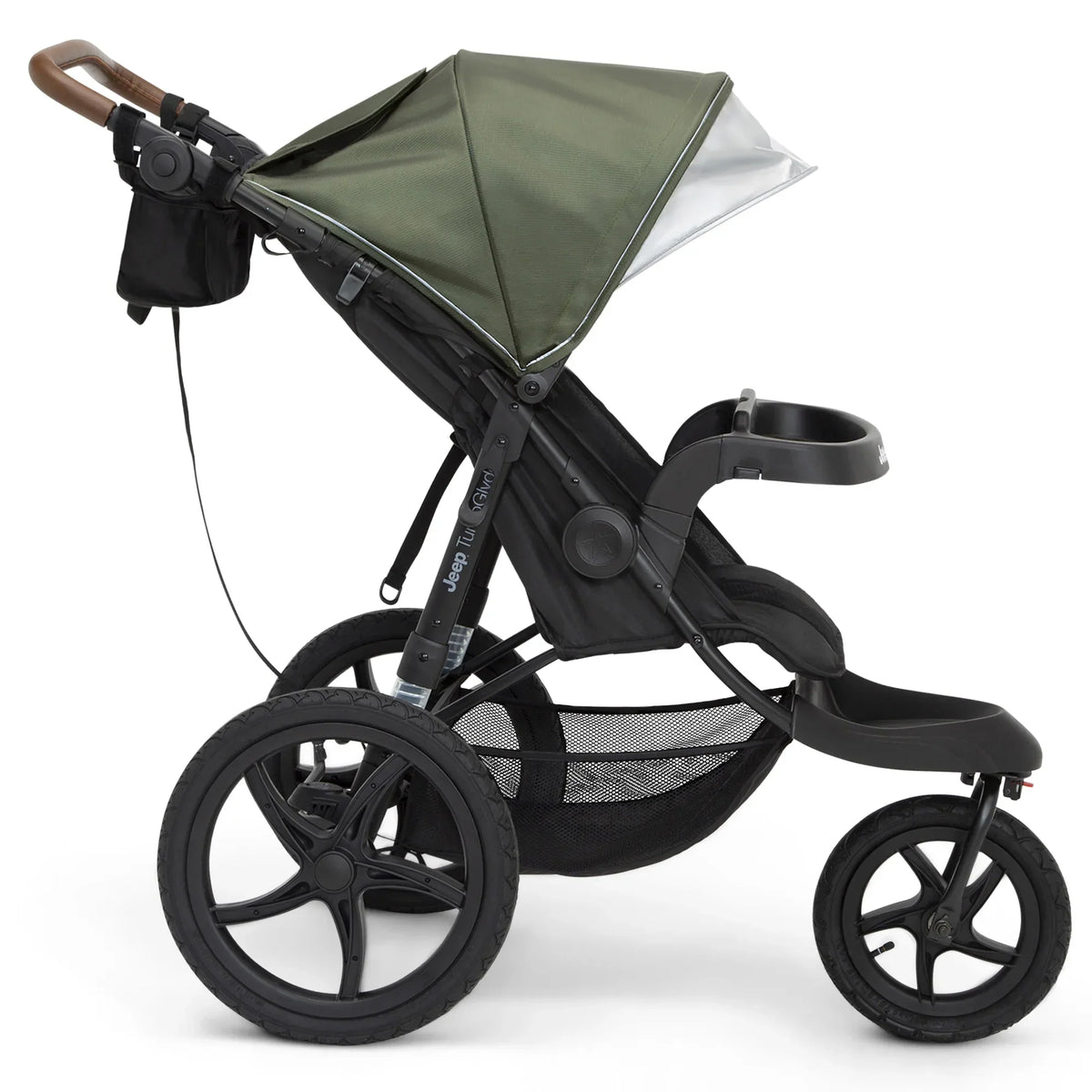 Nouveauté 2026 – Poussette de jogging Jeep TurboGlyde de Delta Children, noire