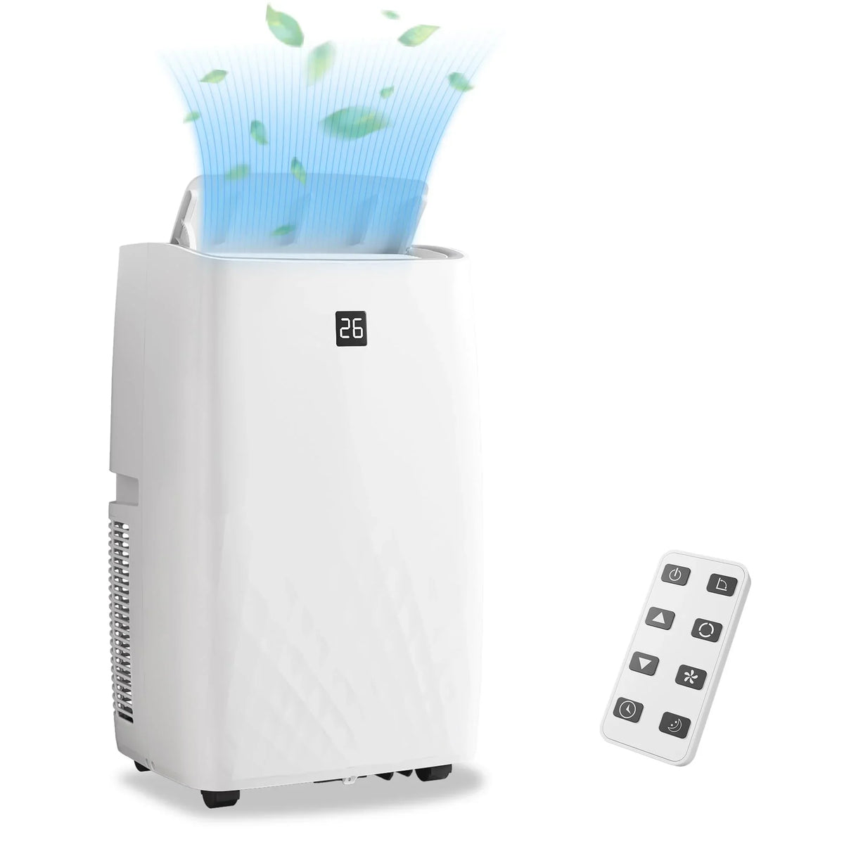 Nouveauté 2026 – Climatiseur portable TROPOW 14000 BTU : rafraîchit jusqu'à 70 m², unité 4 en 1 avec télécommande, déshumidificateur, ventilateur à 3 vitesses et mode nuit. Idéal pour le salon, la chambre et le bureau