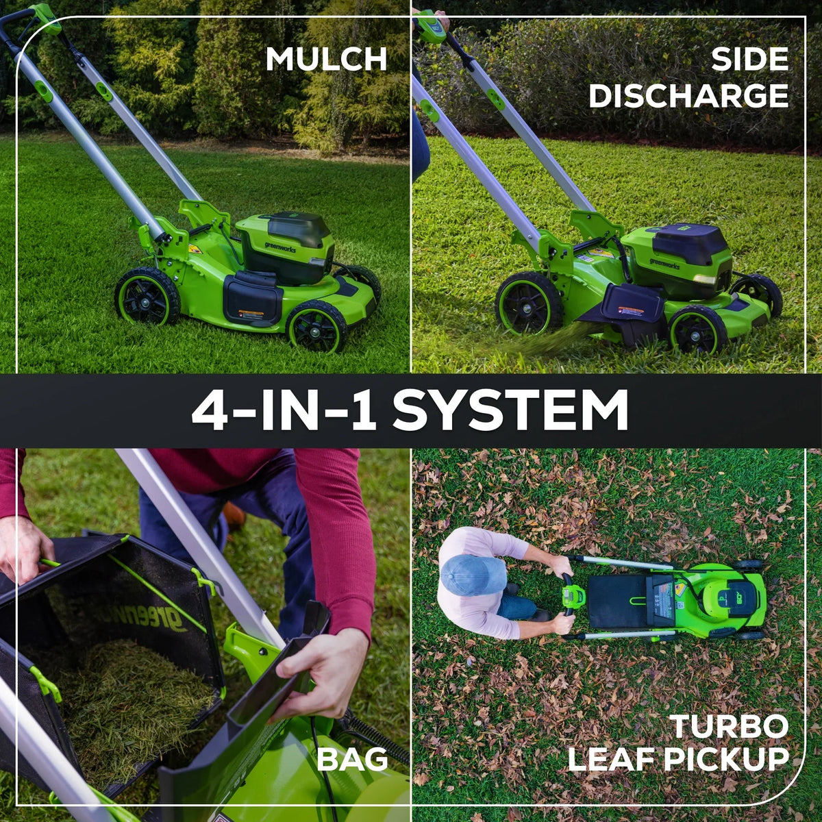 Nouveauté 2026 – Tondeuse à gazon autotractée Greenworks 60V 21" avec (1) batterie 8,0 Ah et chargeur rapide 2546402
