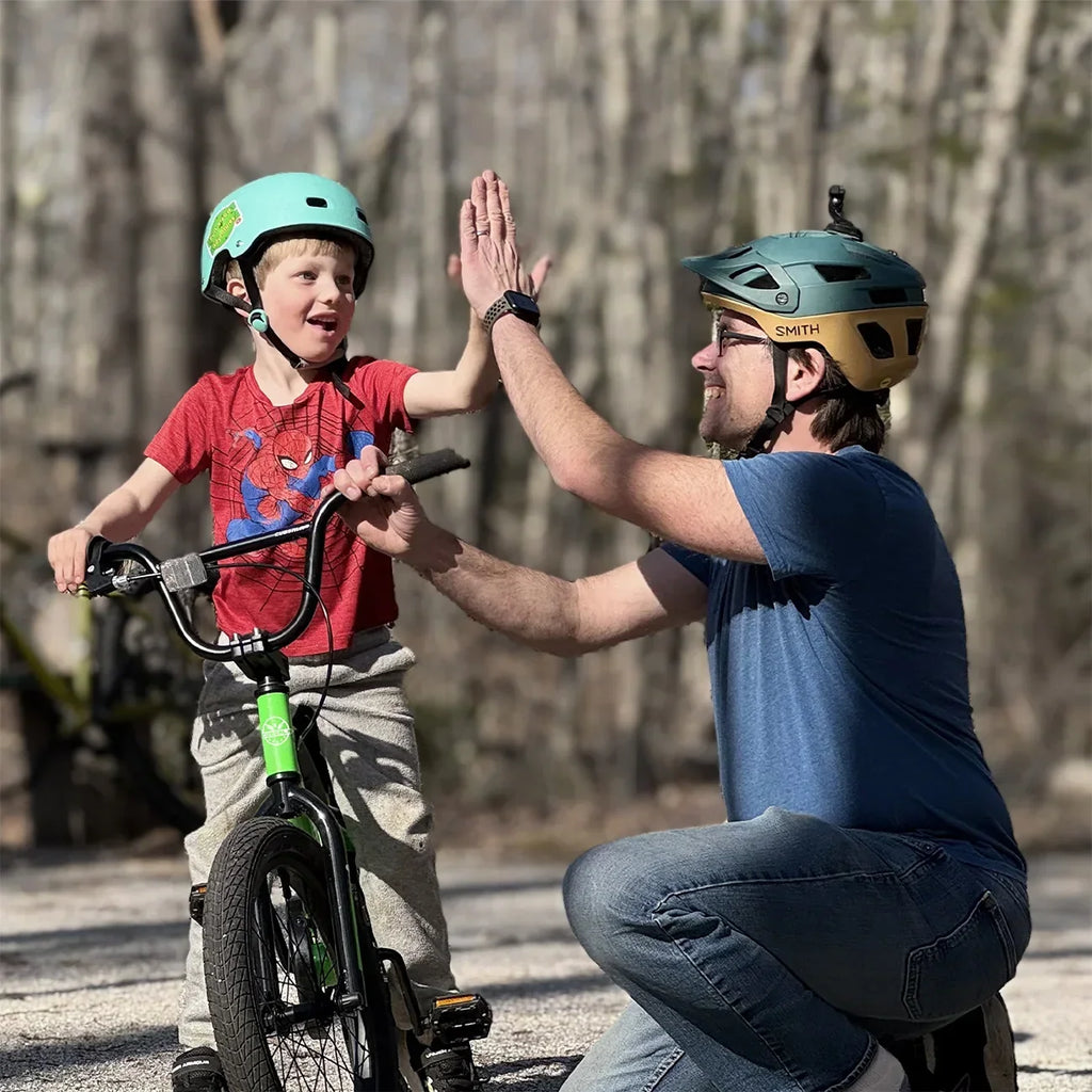 Nouveauté 2026 – Vélo Glerc pour enfants de 3 à 5 ans, style BMX, avec stabilisateurs et frein à rétropédalage, bleu. Convient aux garçons et aux filles de 3 à 5 ans