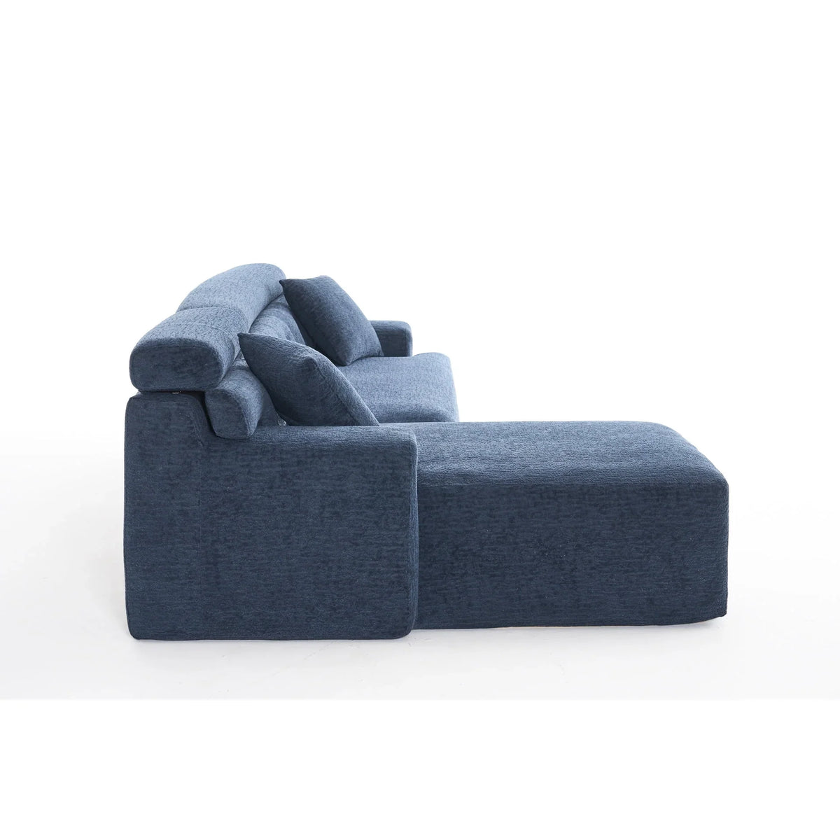 Nouveauté 2026 – Canapé 4 Compression , bleu antique - Décoration intérieure avec assise plus large et profonde et dossier surélevé pour un confort chic et relaxant