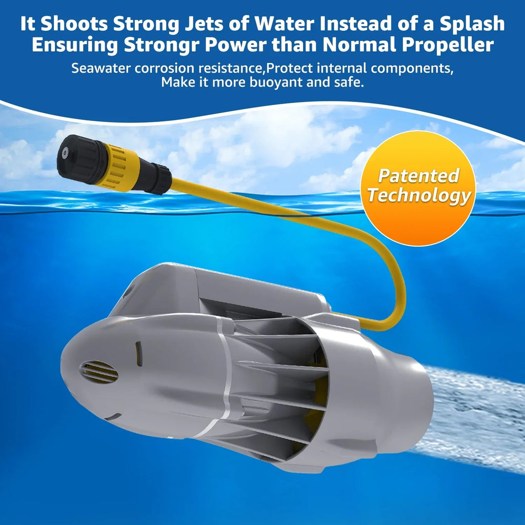 Nouveauté 2026 – Moteur électrique de traîne pour SUP, kayak de pêche, float tube, propulseur sous-marin 8 km/h pour planche à pagaie SUP (batterie non incluse