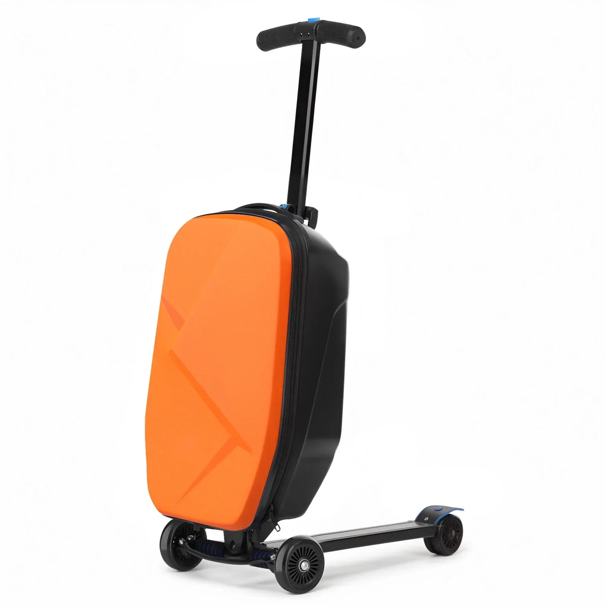 Nouveauté 2026 – Valise-trottinette Advwin pour enfants et adultes, valise rigide à roulettes pour enfants de 4 à 15 ans, multifonctionnelle, légère et pliable, avec roulettes, rose